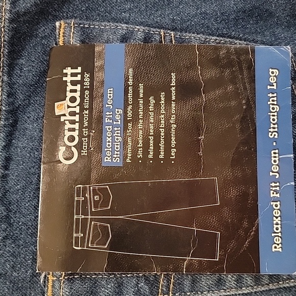 Carhartt Relaxed Fit Denim Jeans Size 30x32  NWT - Picture 6 of 9